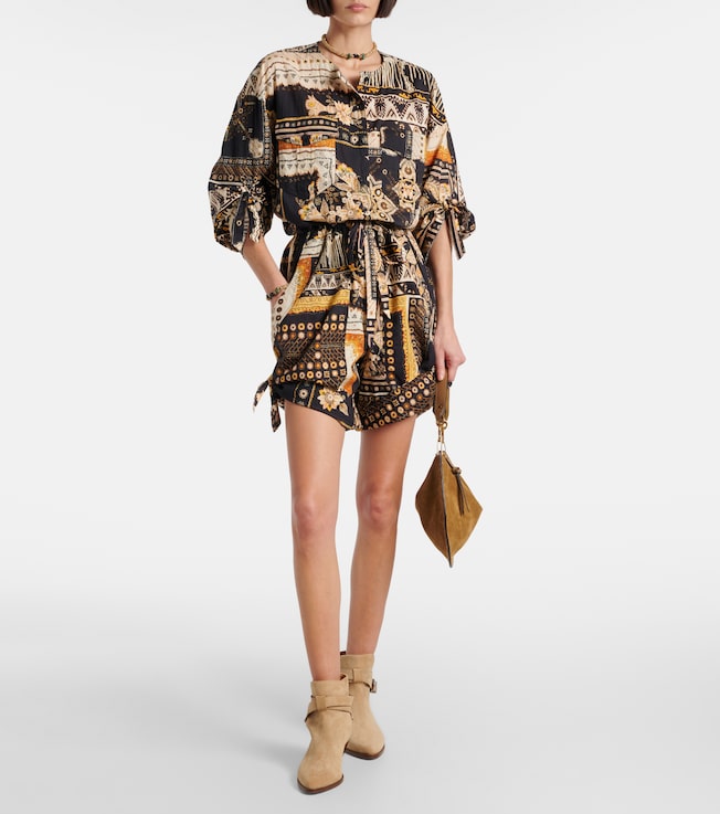 Marant Étoile Niely printed cotton romper