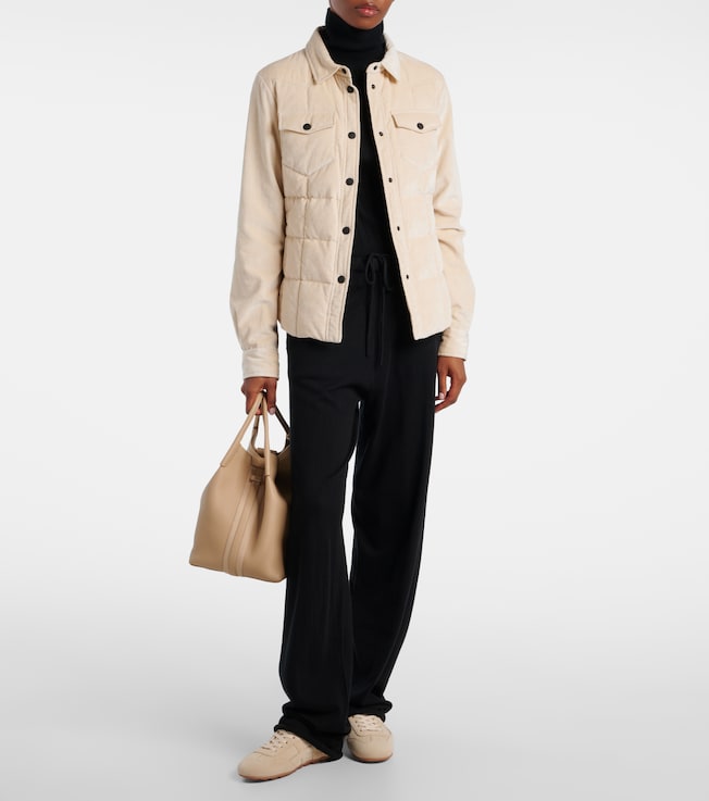 MONCLER GRENOBLE Nangy cotton-blend down overshirt