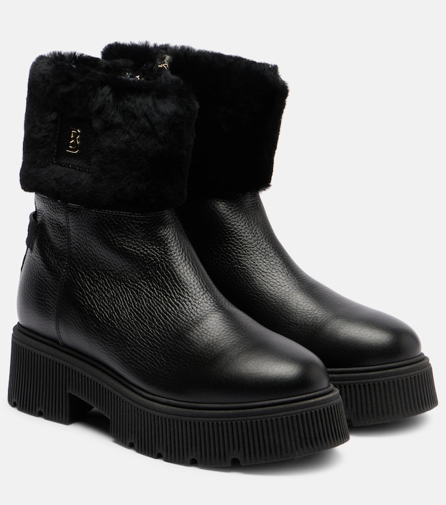 BOGNER Turin shearling-lined leather ankle boots