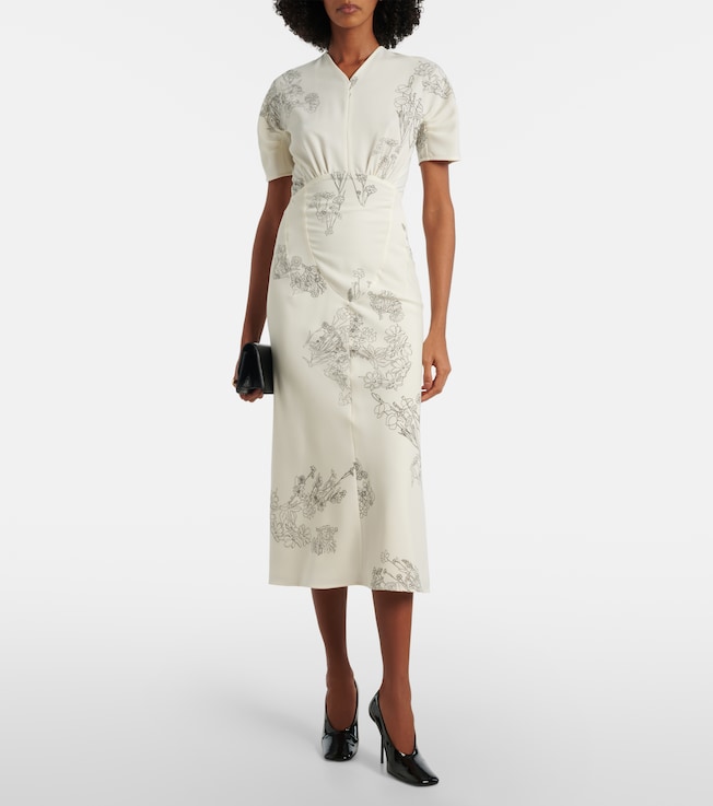 Victoria Beckham Floral midi dress