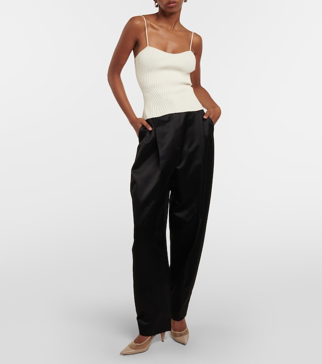 KHAITE Ziggy ribbed top
