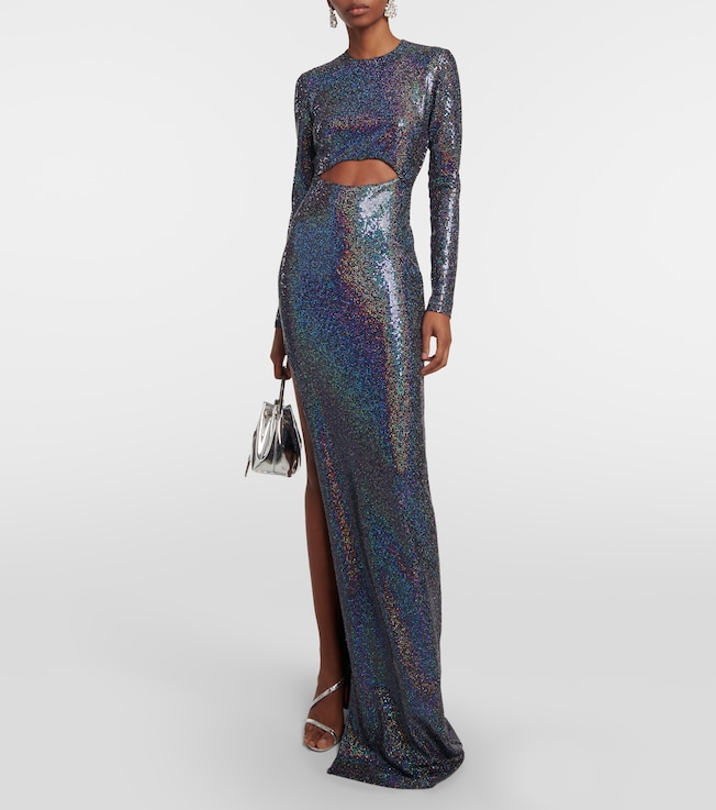 The Sei Sequined cutout gown