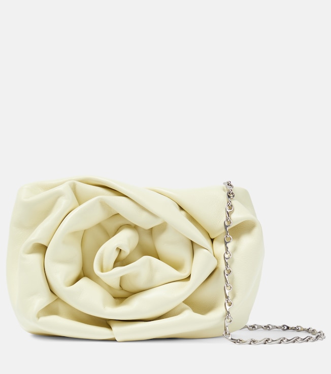 Burberry Burberry Rose gathered leather clutch