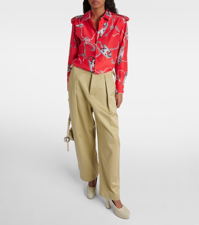 Burberry Printed silk shirt
