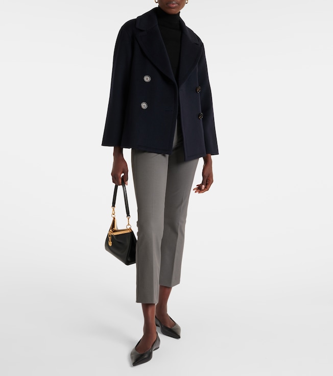 S Max Mara Umanita cropped cotton-blend slim pants