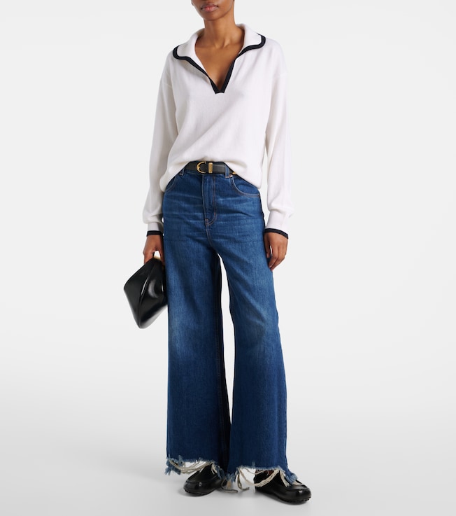 Jardin des Orangers Cashmere polo sweater