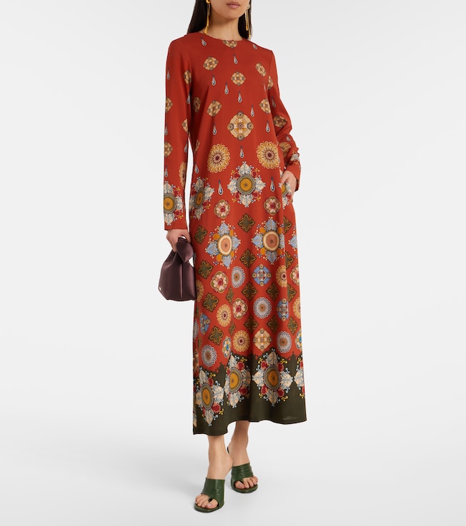 La DoubleJ Swing printed jersey maxi dress