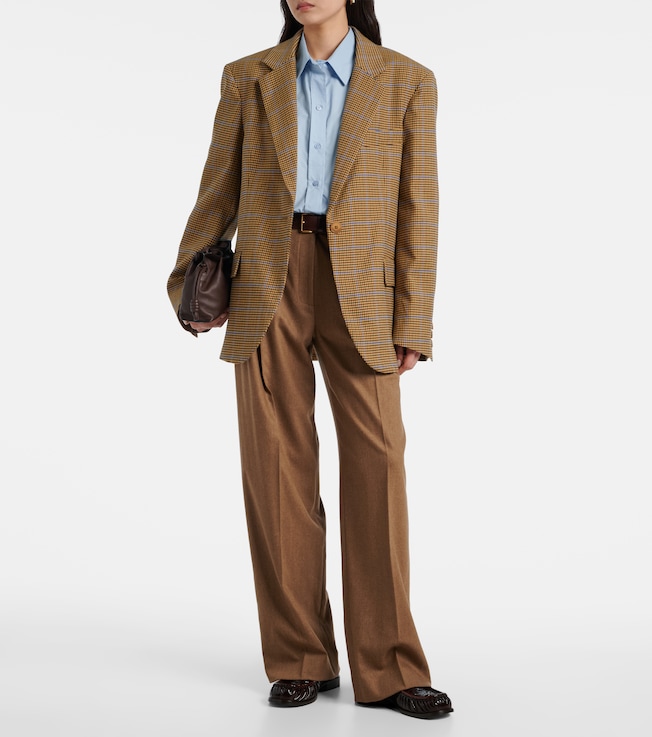 The Frankie Shop Lyra houndstooth oversized blazer
