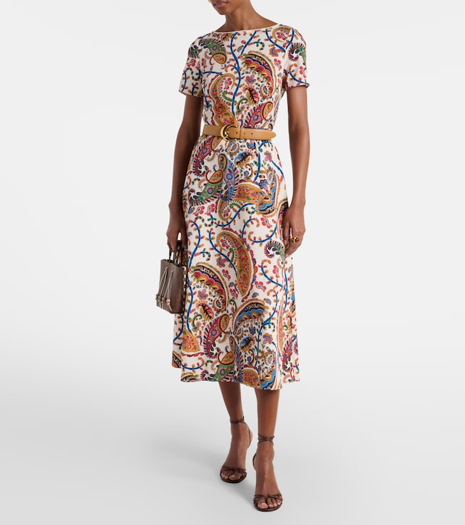 Etro Printed midi dress