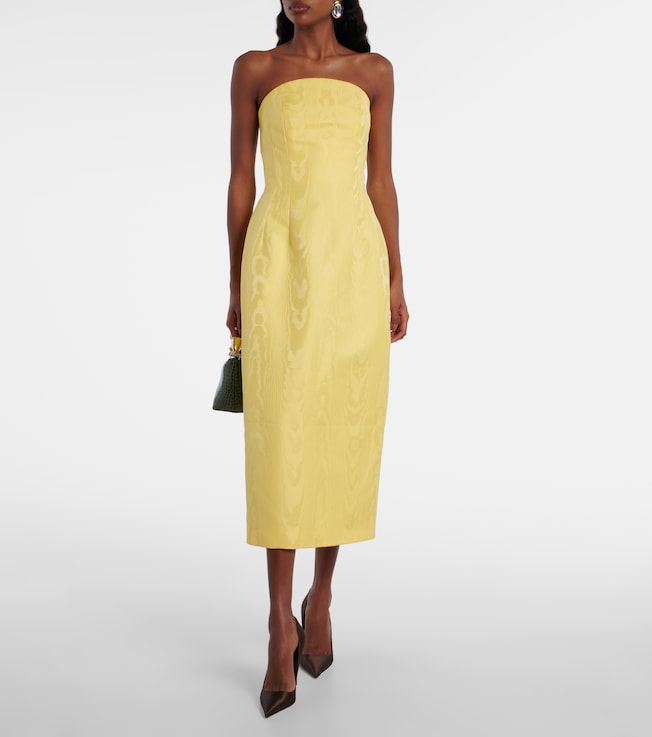 Emilia Wickstead Hailee moiré mikado corset dress