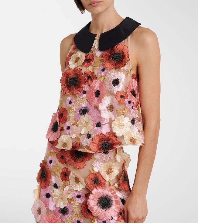 Dorothee Schumacher Blooming Meadow silk-trimmed top
