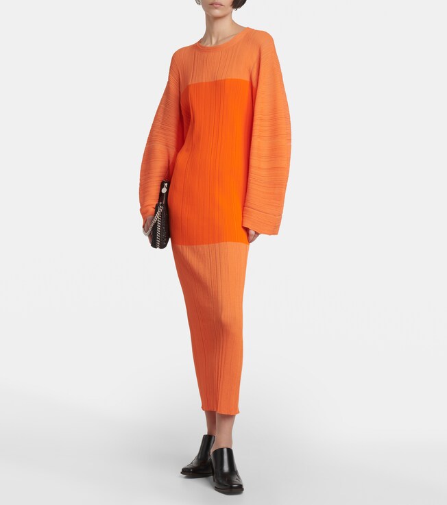 Stella McCartney Plissé midi dress