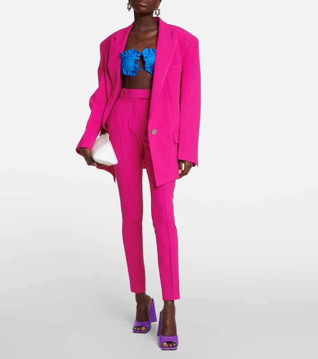 THE ATTICO Berry high-rise slim crêpe pants