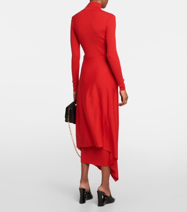 Alaïa Alaïa Cashmere and silk midi dress