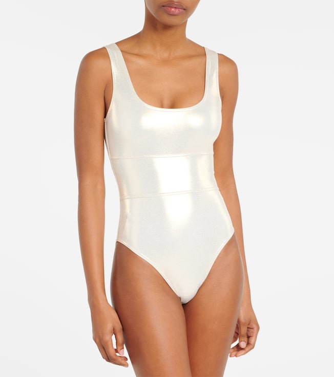 Melissa Odabash Perugia metallic swimsuit