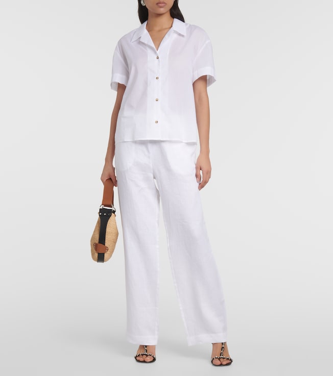 Asceno Aurelia linen straight pants