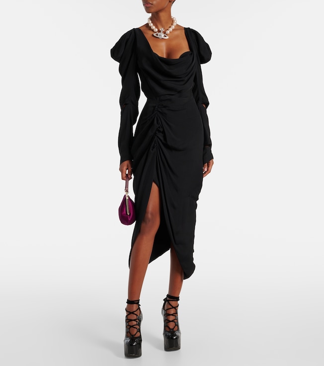 Vivienne Westwood Panther draped midi dress