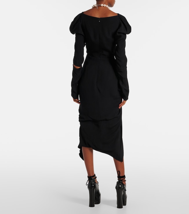  Vivienne Westwood Panther draped midi dress
