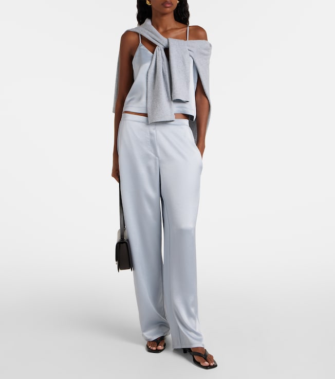 LESET Barb Painter satin pants