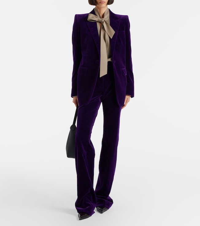 Tom Ford Tie-neck silk georgette blouse