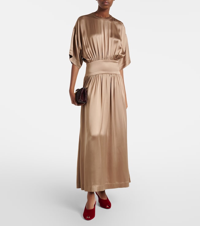 Satin midi dress