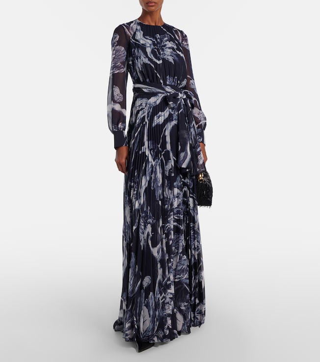 Erdem Floral voile gown