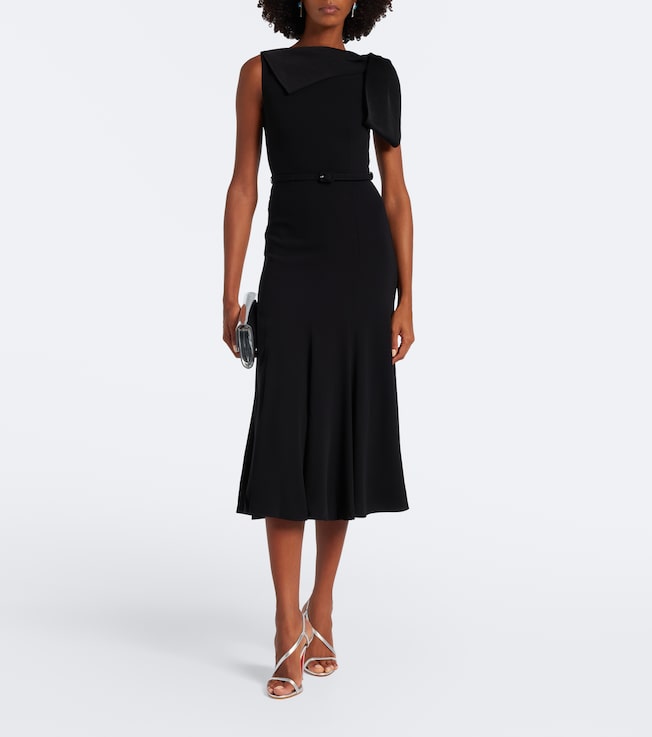 Roland Mouret Bow-detail belted midi dress