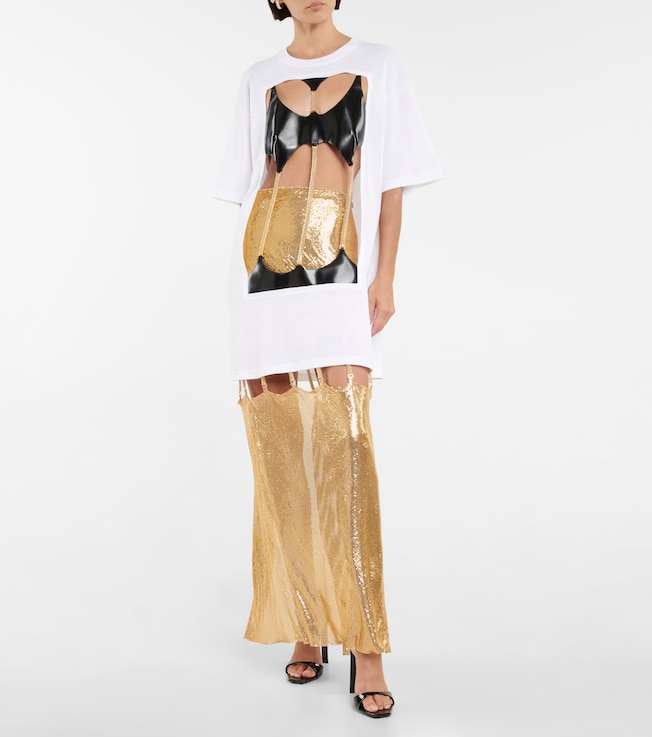 CHRISTOPHER KANE Embellished cotton T-shirt