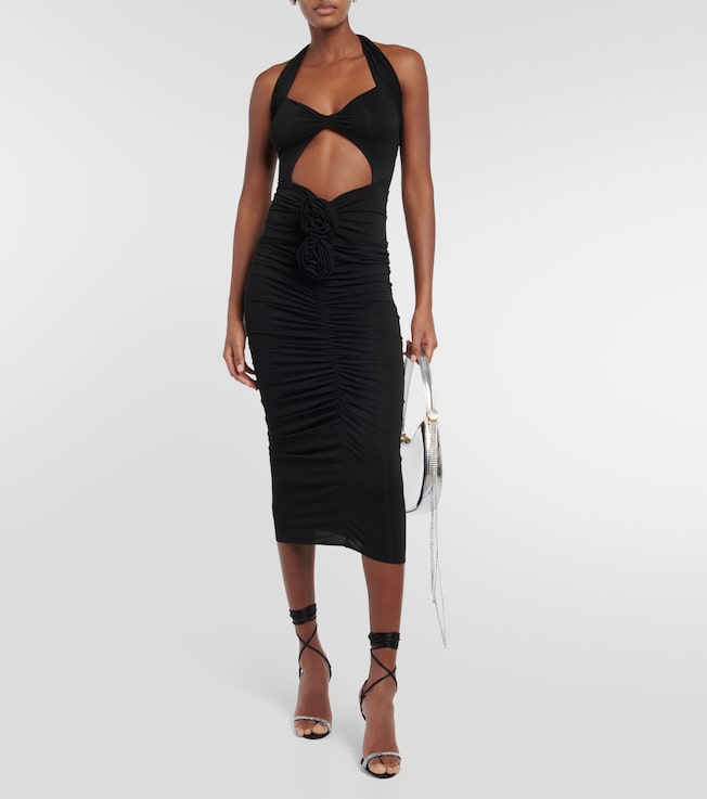 Magda Butrym Twisted halterneck midi dress