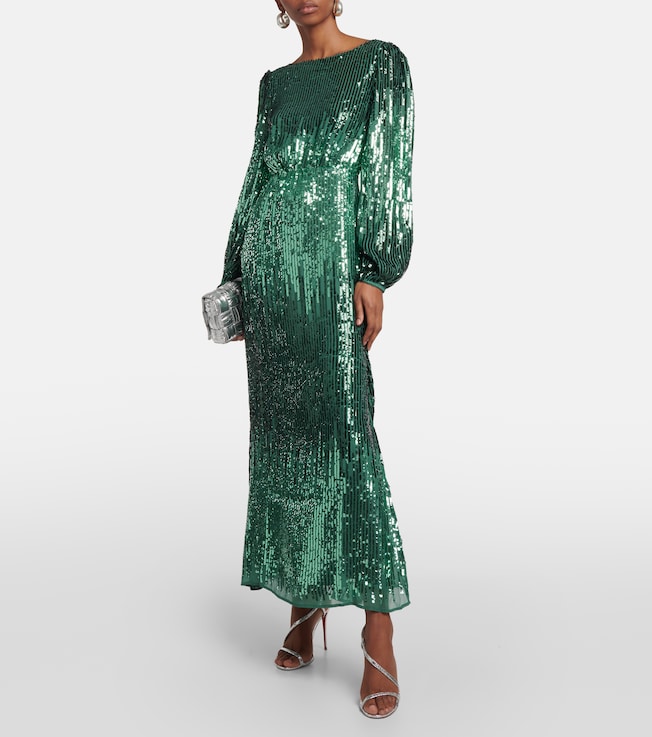 RIXO Coco sequined maxi dress