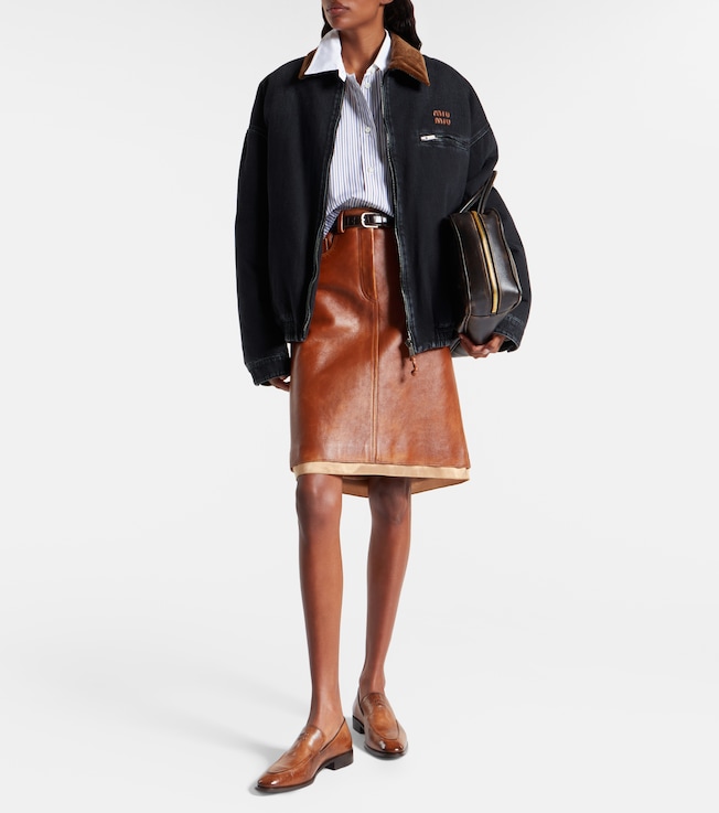 Miu Miu Logo denim jacket