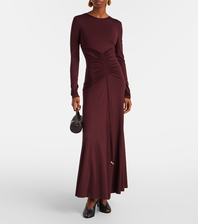 Max Mara Doppia gathered maxi dress