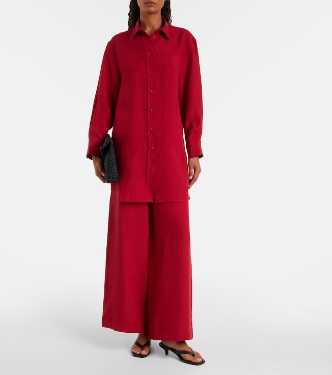 Eres Mignonette oversized linen shirt
