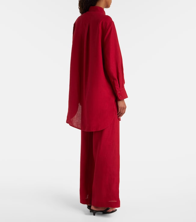Eres Eres Mignonette oversized linen shirt