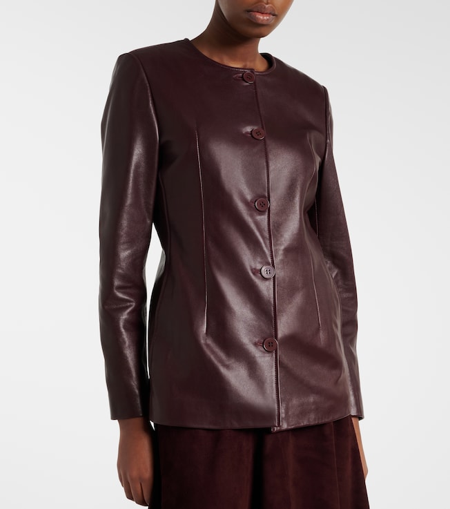 NOUR HAMMOUR Nour Hammour Maud leather blazer