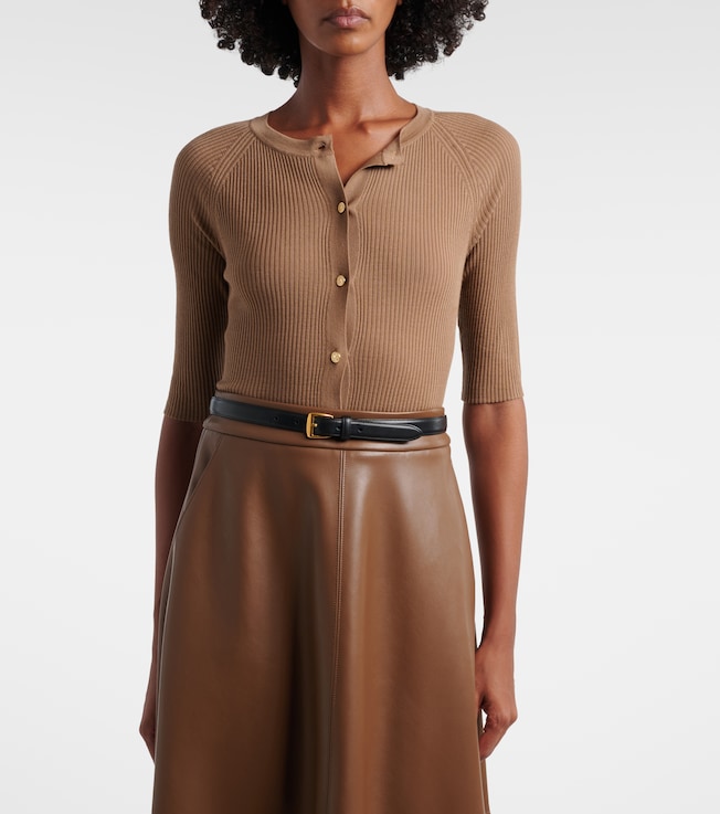 S Max Mara Cropped virgin wool cardigan