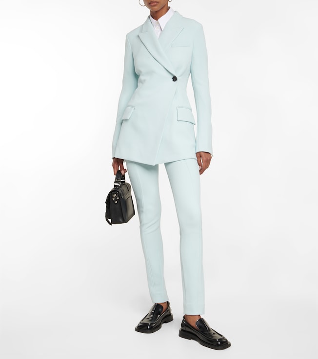 Proenza Schouler High-rise crêpe slim pants