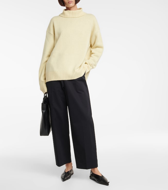 Jil Sander Cashmere and cotton blend sweater