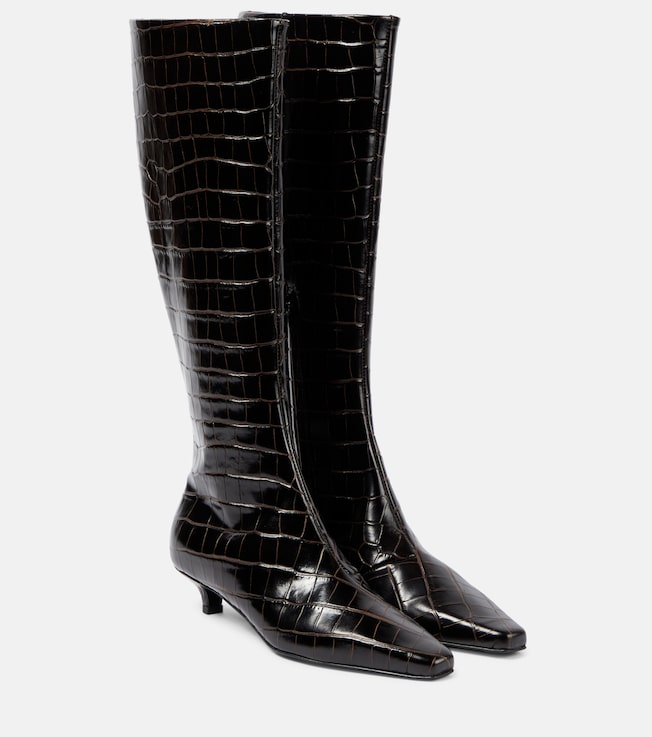 TOTEME Leather knee-high boots