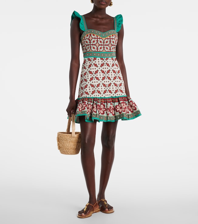 La DoubleJ Mini Gingerbread printed minidress