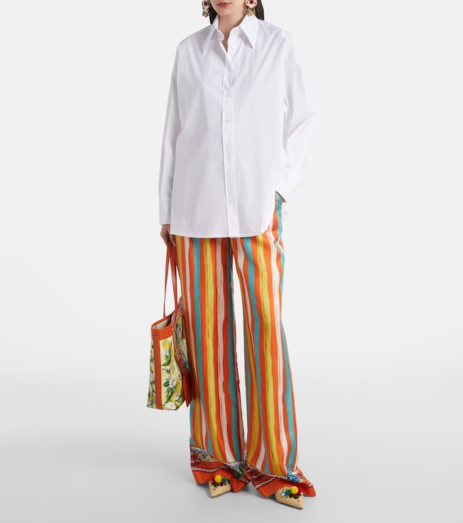 Dolce&Gabbana Oversized cotton-blend shirt