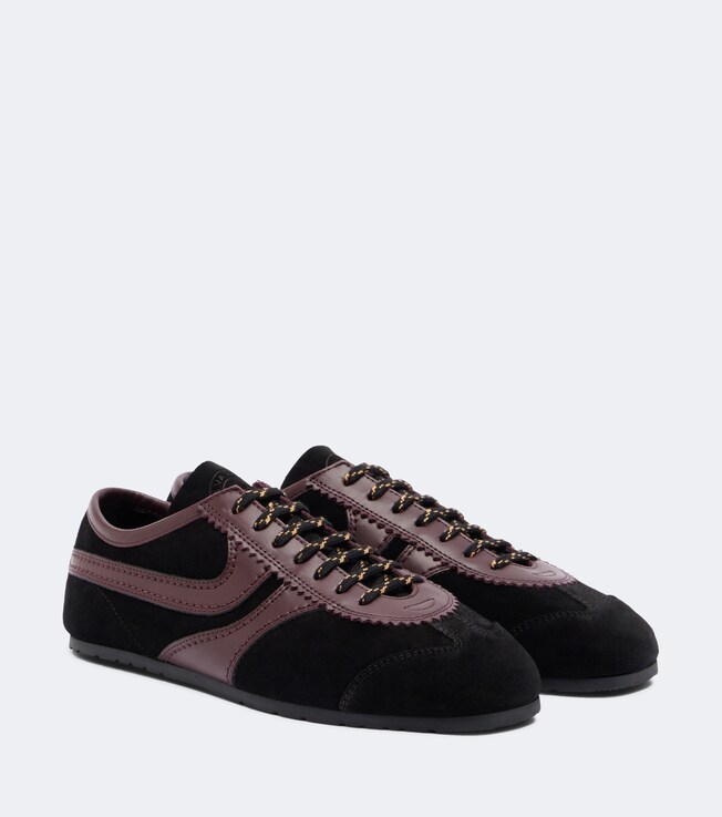 Dries Van Noten Dries Van Noten Suede and leather sneakers