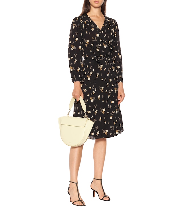 Velvet Jasmine floral wrap dress