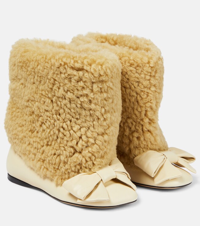Stiefel Toy aus Shearling und Leder | Loewe