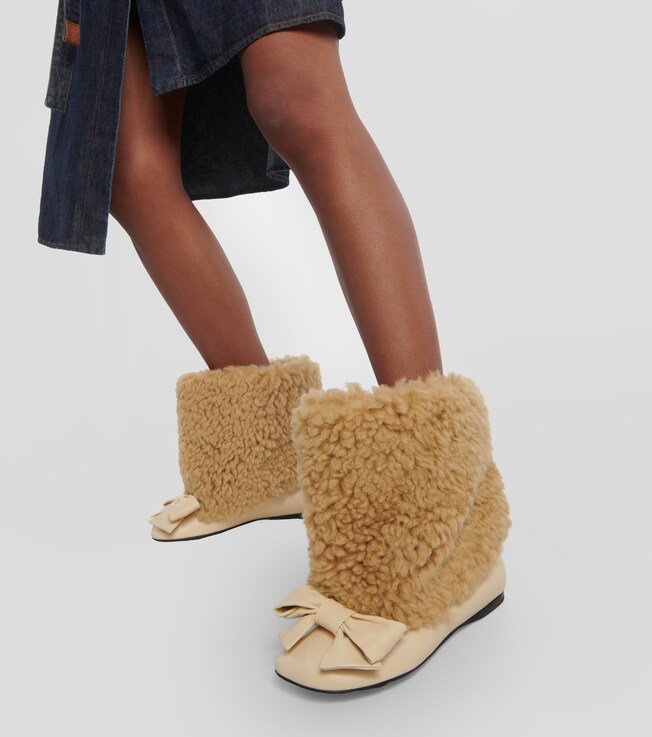 Stiefel Toy aus Shearling und Leder | Loewe