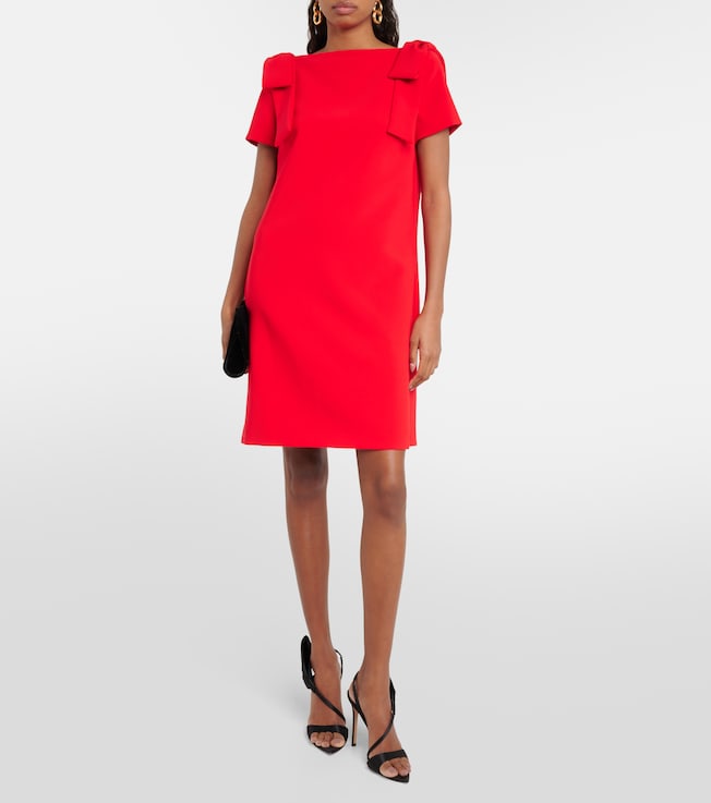 Carolina Herrera Bow-detail crêpe minidress