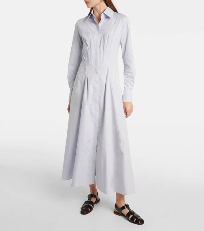 Gabriela Hearst Eugene cotton shirt dress