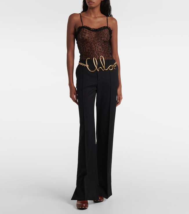 Chloé High-rise wide-leg pants