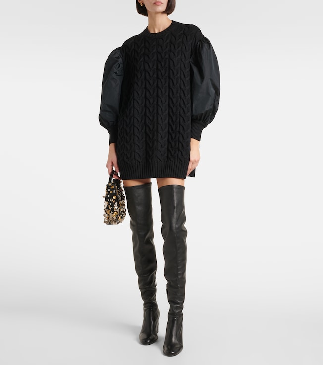 Max Mara Ancella knitted wool minidress