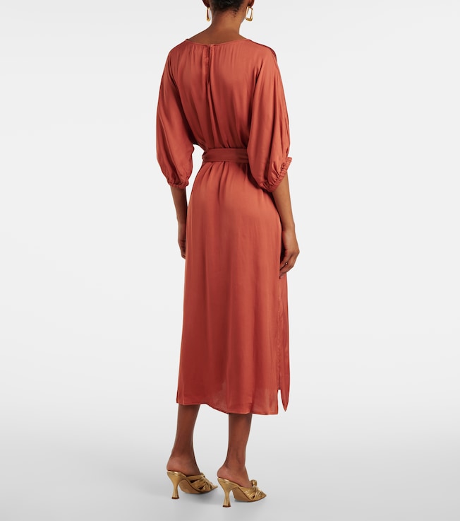 Velvet Velvet Laurel satin midi dress